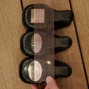 3 Stampin' Up! Paper punches (oval, scalloped oval, scalloped square shape)